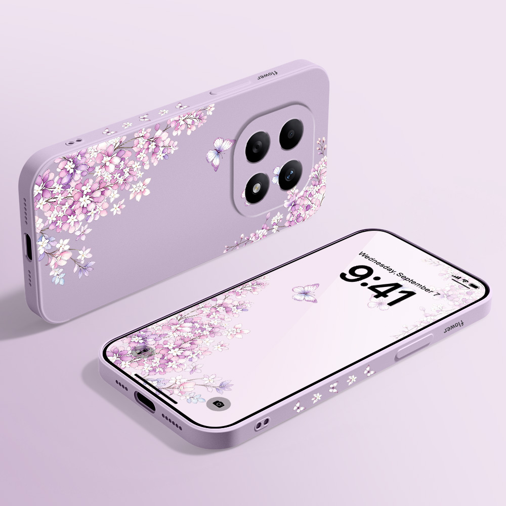 Violet Floral Phone Case For X - đánh giá và giá Xiaomi Redmi Note 14