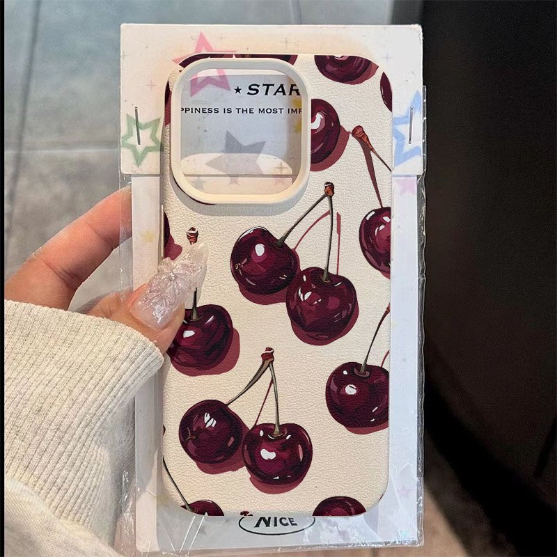 Red Cherry Printed Pattern Pho - đánh giá và giá Samsung Galaxy A55
