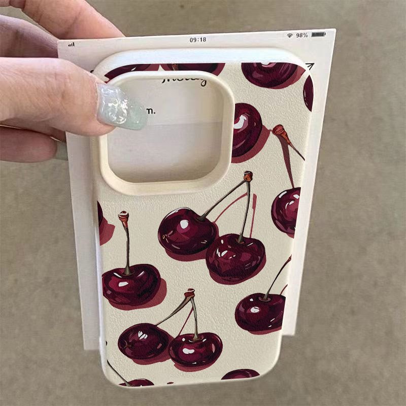 Red Cherry Printed Pattern Pho - đánh giá và giá Samsung Galaxy A55