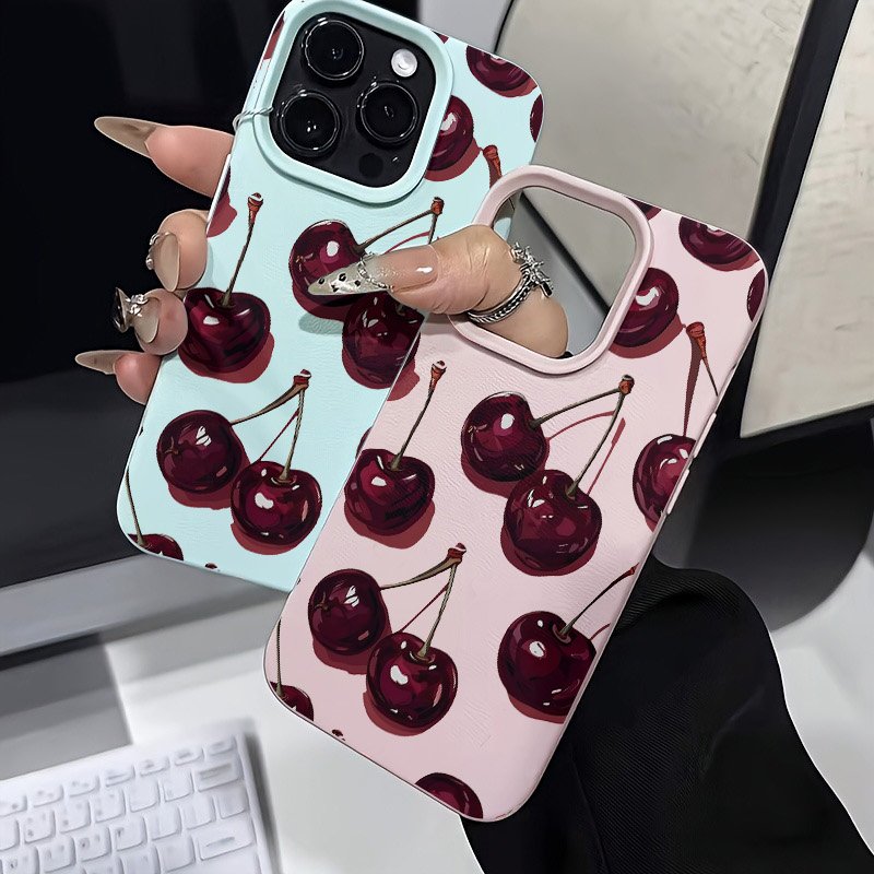 Red Cherry Printed Pattern Pho - đánh giá và giá Samsung Galaxy A55