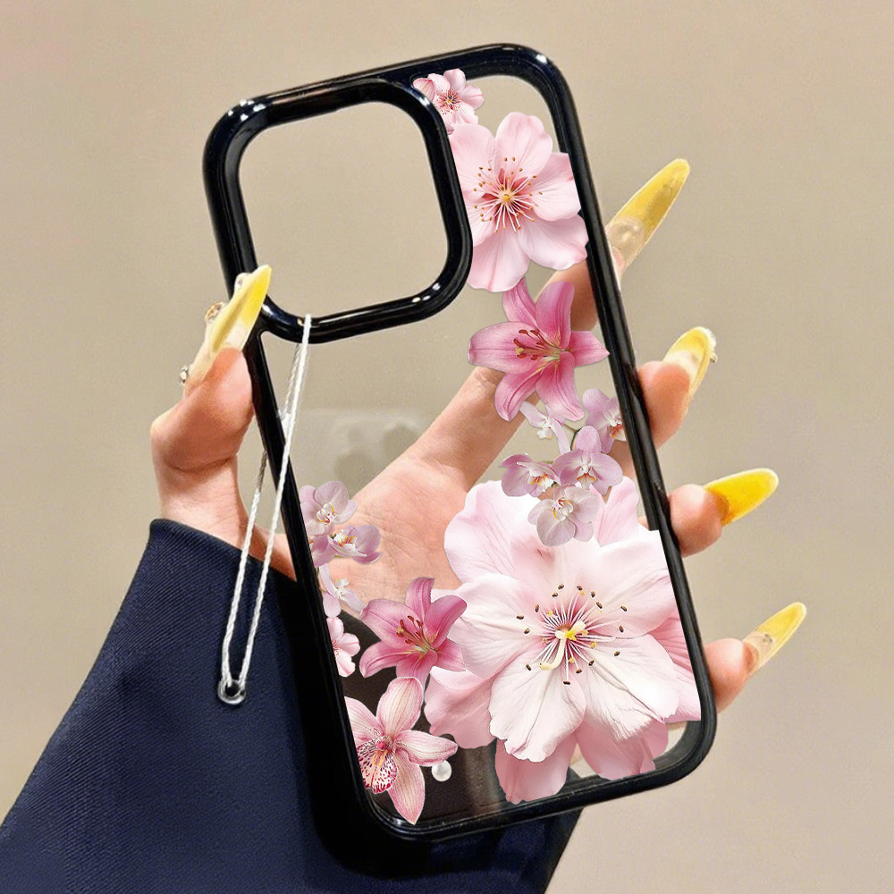 Pink Lily Flower Phone Case Fo - đánh giá và giá Apple Iphone 15 Pro Max