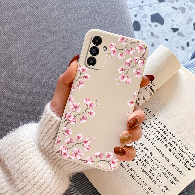 Pink Cherry Blossom Branch Pri - đánh giá và giá Samsung Galaxy A55