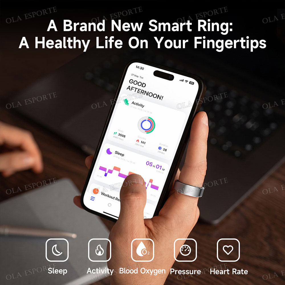 R09 Smart Ring Men Women with  - đánh giá và giá Temperature Ring Skin