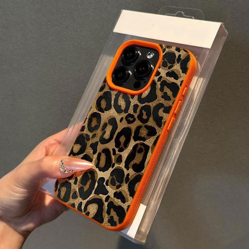 INS Brown Leopard Print Phone  - đánh giá và giá Apple Iphone 15 Pro Max